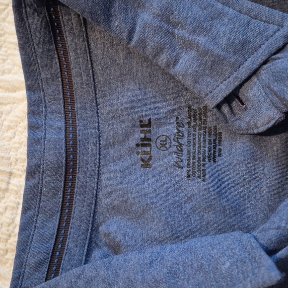 Kuhl men's XL Wild Fibre Stir Lake blue full front button style #7225 NWT - Picture 2 of 7